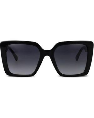 Moschino Eyewear スクエアフレーム サングラス - ブラック
