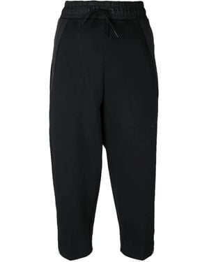 Nike Cropped Track Trousers - Black