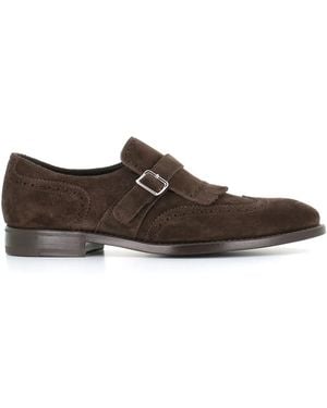 Henderson Suede Monk Shoes - Brown