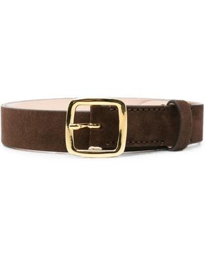 DEHANCHE Baptiste Suede Belt - White