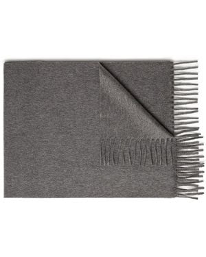 ZEGNA Bufanda de cachemira con flecos - Gris