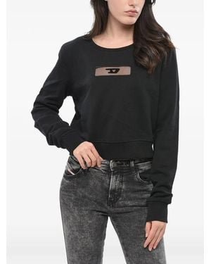 DIESEL Slimmy See-Through Sweatshirt - Black