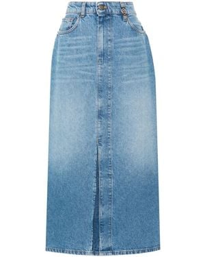 Twinset Denim Midi Skirt - Blue