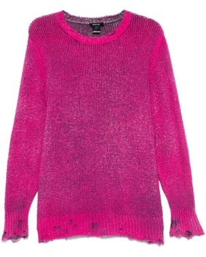 Avant Toi Maglione Con Effetto Vissuto - Rosa