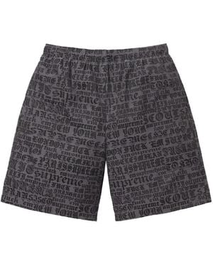 Supreme Cities Jacquard-Shorts - Grau
