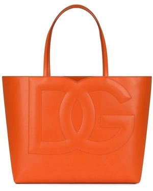 Dolce & Gabbana Dg Logo トートバッグ M - オレンジ