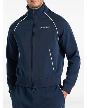 Manière De Voir Signature Piped Track Jacket - Blue