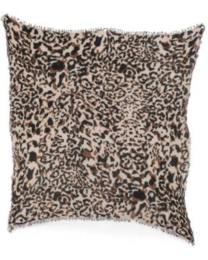 Faliero Sarti Maky Leopard-Print Cashmere Scarf - Natural