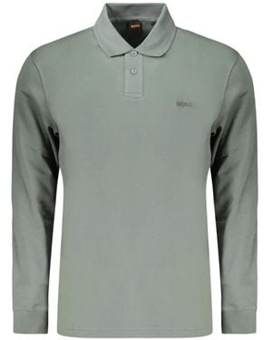 BOSS Long-Sleeve Polo Shirt - Green