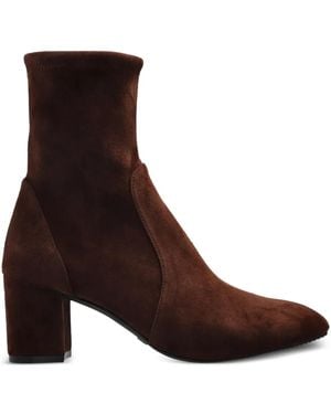 Stuart Weitzman 60Mm Yuliana Enkellaarzen - Bruin