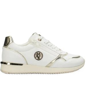 Mexx Eke Caia Metallic-Trim Trainers - White