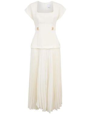 Acler Vestido Largo Bollow - Blanco