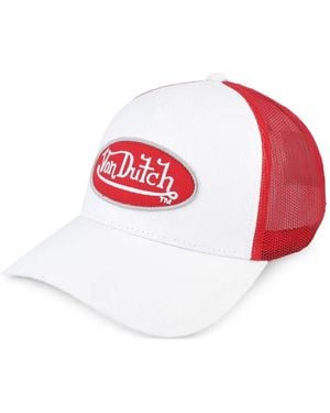 Von Dutch Casquette En Résille À Patch Logo - White
