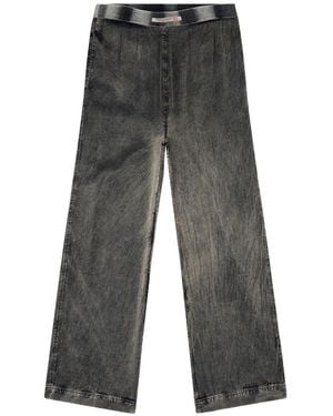 DIESEL Viscose Pants With A Fluid Fit - Gray
