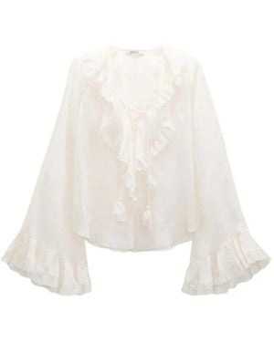 Dorothee Schumacher Ruffled-Detail Blouse - White