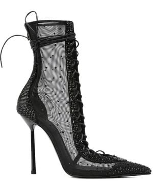Le Silla Embellished Boots - Black