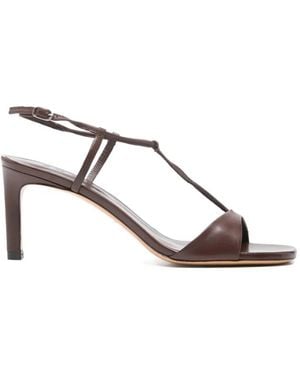 Soeur Cecille T-Strap Heeled Sandals - Brown