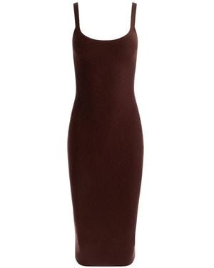 Alice + Olivia Geripptes Shana Trägerkleid - Lila