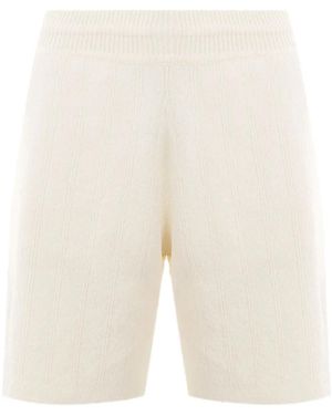Golden Goose Lionel Striped Shorts - Natural