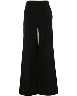 Macgraw Peacock Wide-Leg Trousers - Black