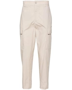 Etro Straight-Leg Poplin Trousers - Natural