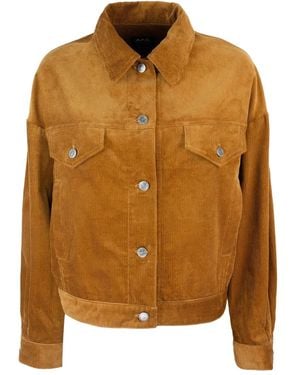 A.P.C. コーデュロイ ジャケット - ブラウン