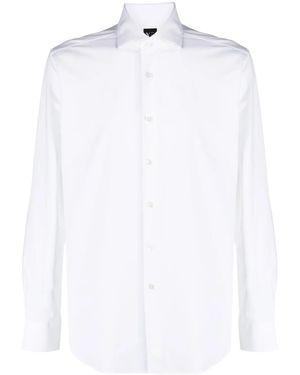 Xacus Button-Down Long-Sleeve Shirt - White