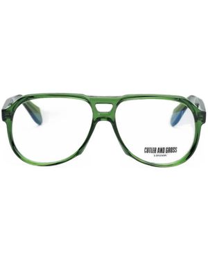 Cutler and Gross 9782 Pilotenbrille - Schwarz