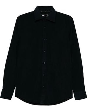 BOSS Chemise En Velours Côtelé - Black
