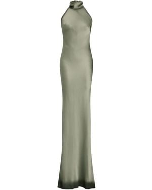 Ralph Lauren Robe Longue Sans Manches À Dos-Nu - Green