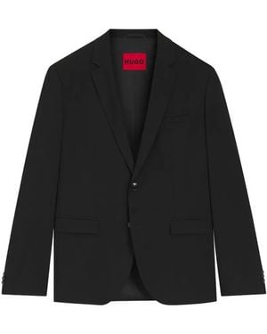 HUGO Single-Breasted Blazer - Black