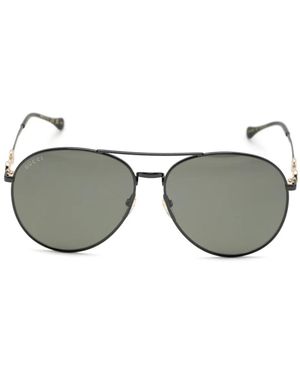 Gucci Pilot-Frame Sunglasses - Grey