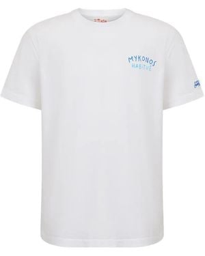 MC2 Saint Barth Portland Logo-Embroidered T-Shirt - White