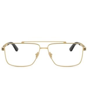 Versace Lunettes De Vue À Monture Rectangulaire - Blanc