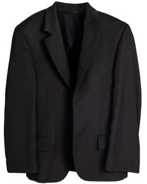 Balenciaga Padded-Shoulder Blazer - Black