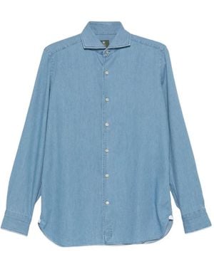 Luigi Borrelli Napoli Button-Fastening Shirt - Blue
