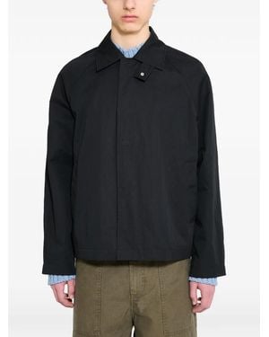 sunflower Raglan-Sleeve Coat - Black