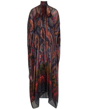 Etro Paisley-Print Maxi Dress - Red