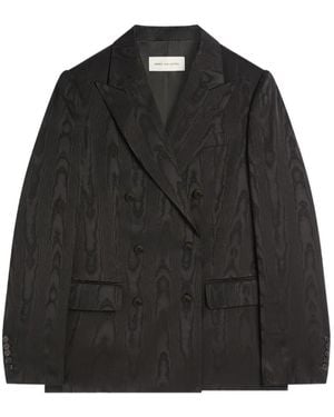 Dries Van Noten Blazer Con Doble Botonadura - Negro