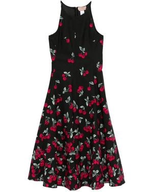Twinset Cherry-Print Long Dress - White