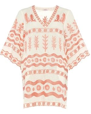 Eres Jacaranda Embroidered Mini Dress - Pink
