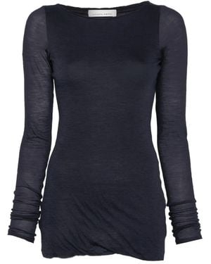 Liviana Conti Lucrezia Long-Sleeve T-Shirt - Blue