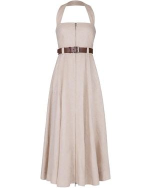 Nicholas Anastasia Midi Dress - Natural