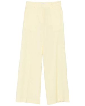 Manuel Ritz Belt-Loops Tailored Pants - White
