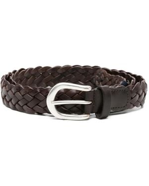 Anderson's Braided Leather Belt - Black