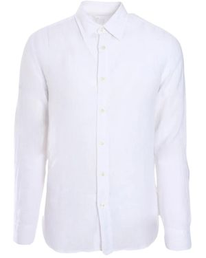 120% Lino Button-Up Shirt - White
