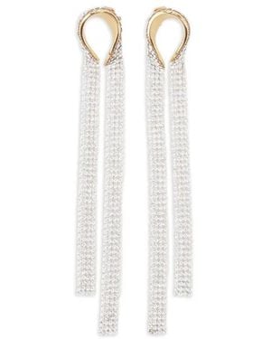 Lanvin Boucles D'Oreilles Pendantes À Design Torsadé - White