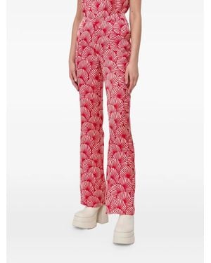 Morgan Printed Trousers - Pink