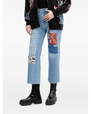Desigual Patchwork Jeans - Blue