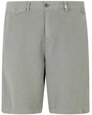 Myths Textured Bermuda Shorts - Grey